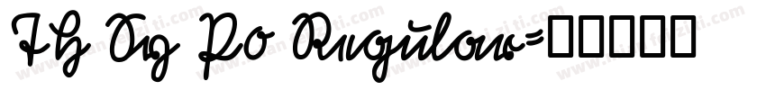TH Sy P0 Regular字体转换